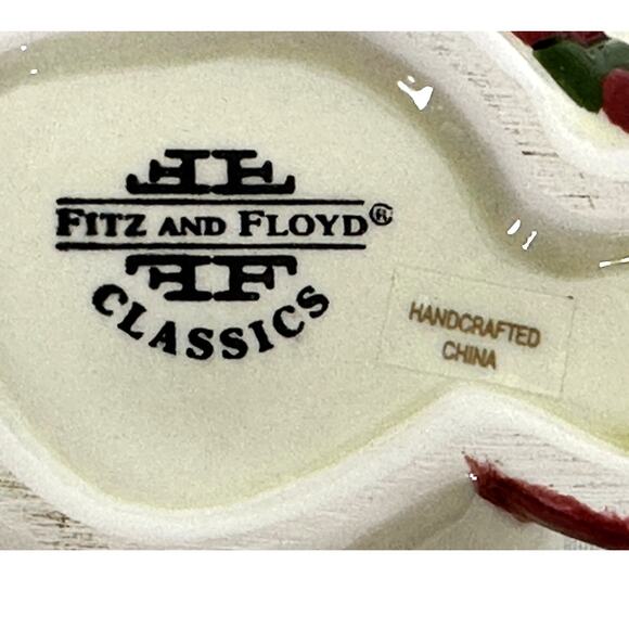 Fitz and Floyd Frosty Folks Snowman Candy Dish Sugar Bowl Trinket Dish-Excellent - Picture 8 of 8